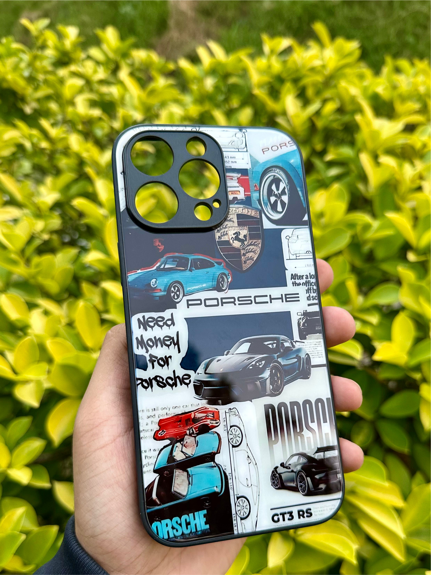 The Porsche Blueprint Glass Case