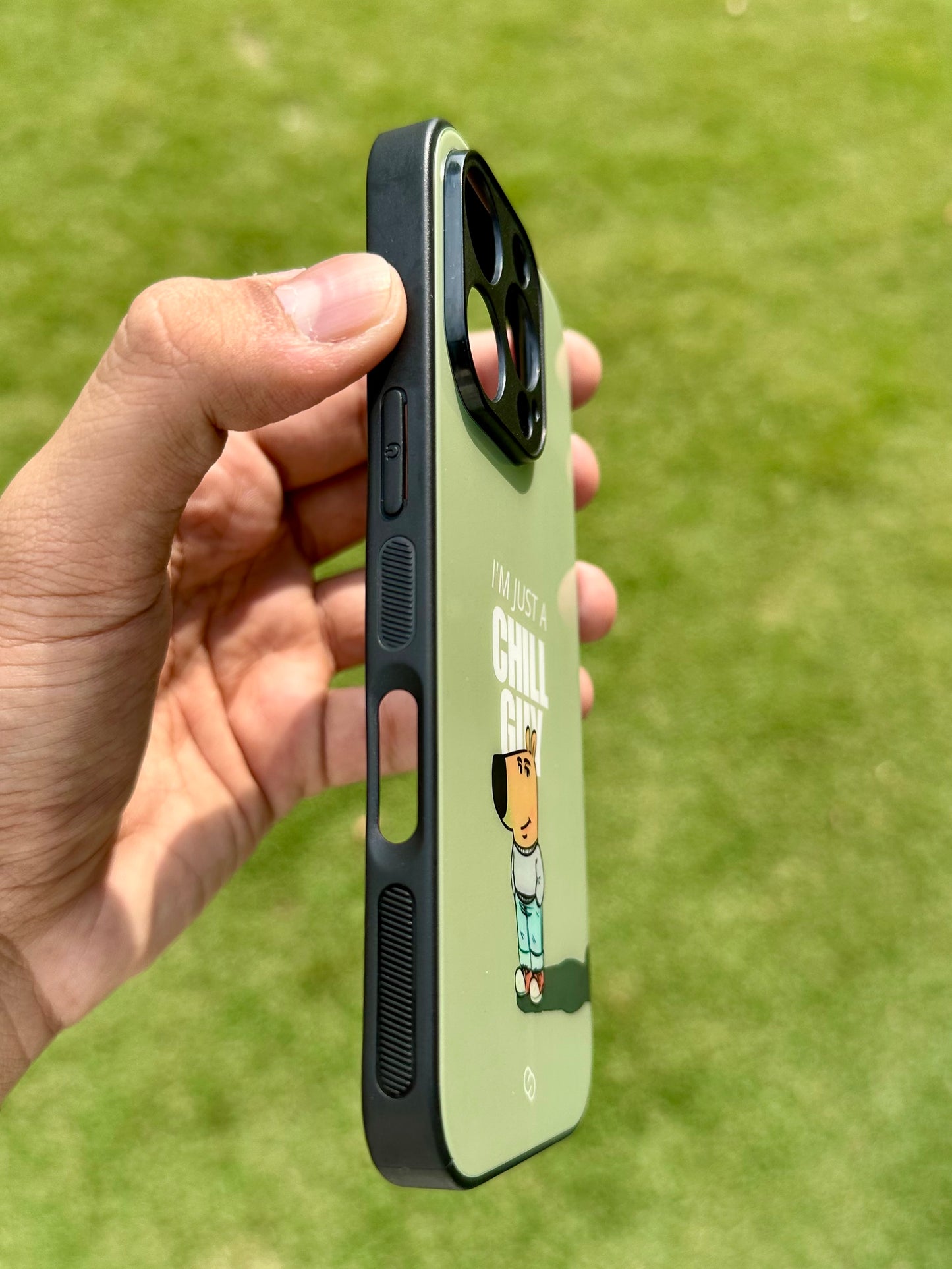 Chill Guy Glass Case