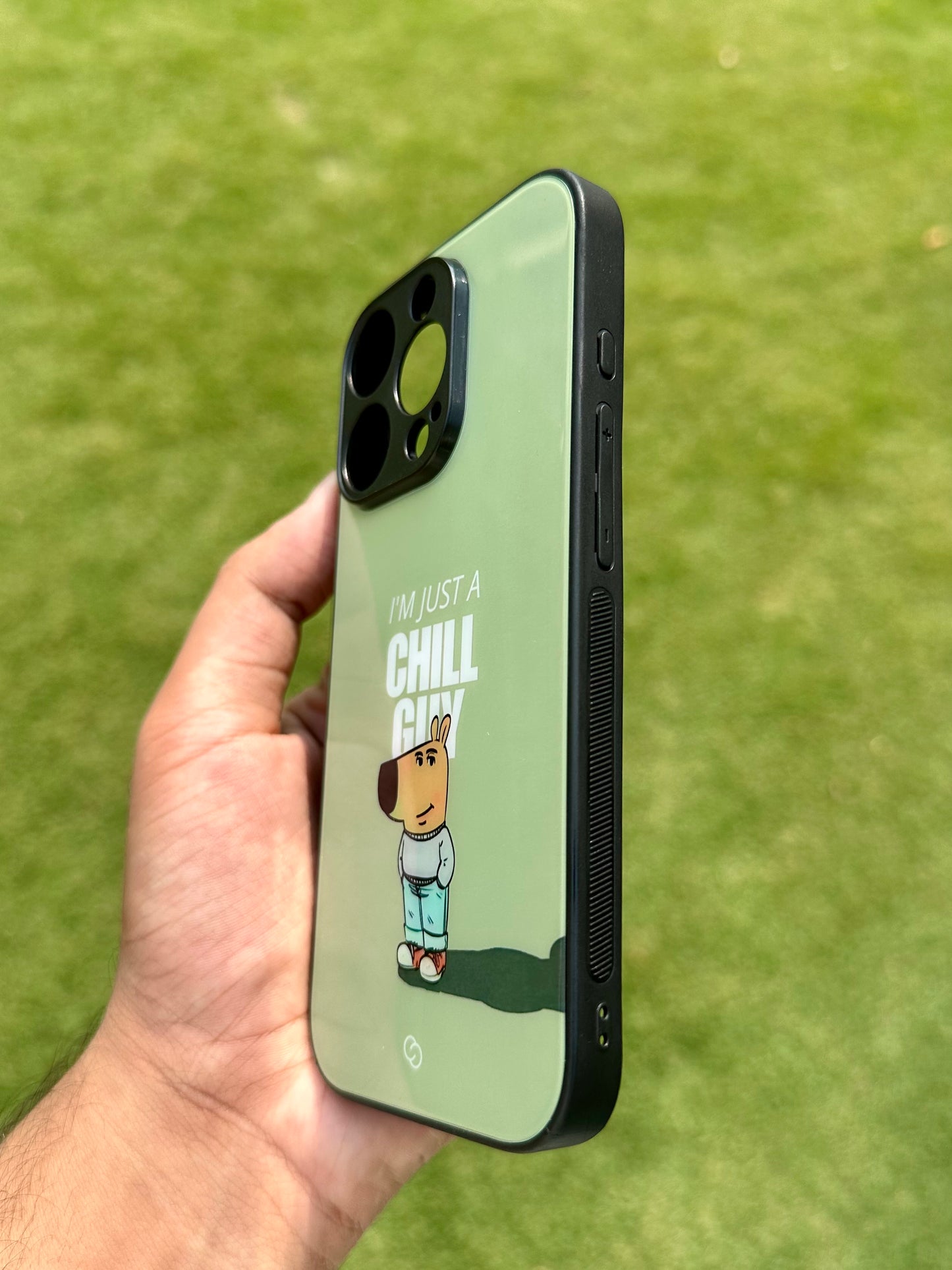 Chill Guy Glass Case