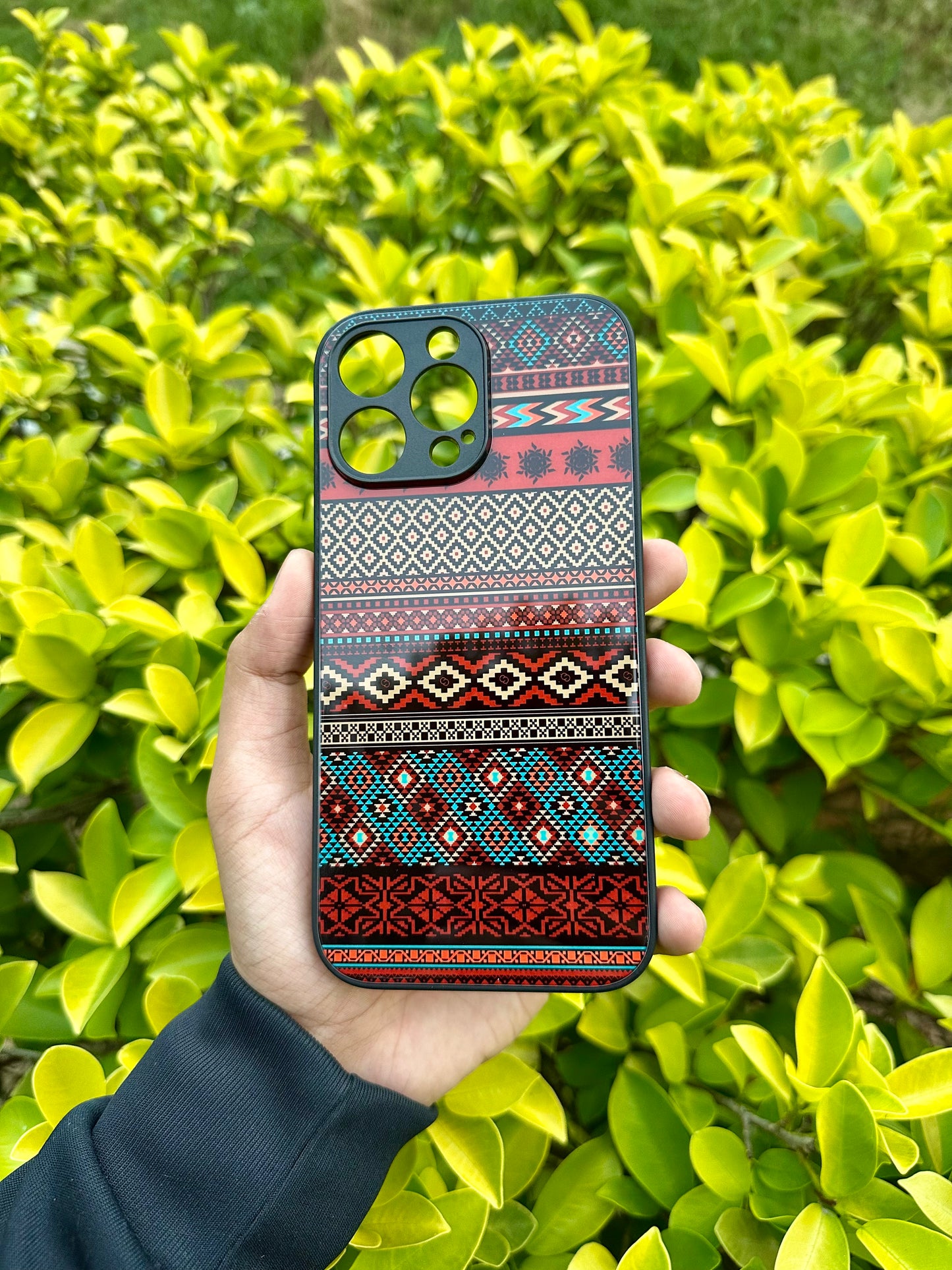 Ethnic Tribal Glass Case