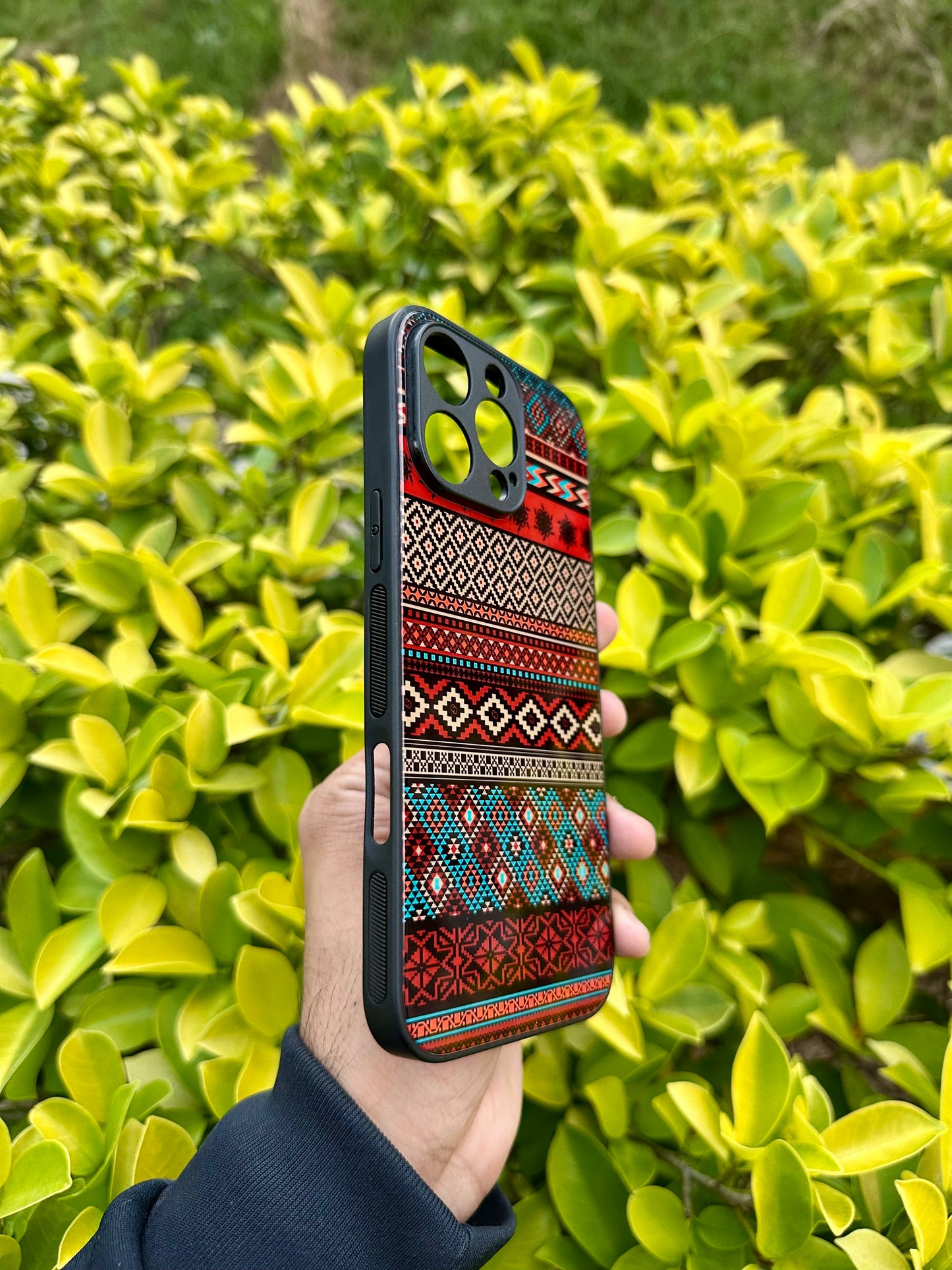 Ethnic Tribal Glass Case