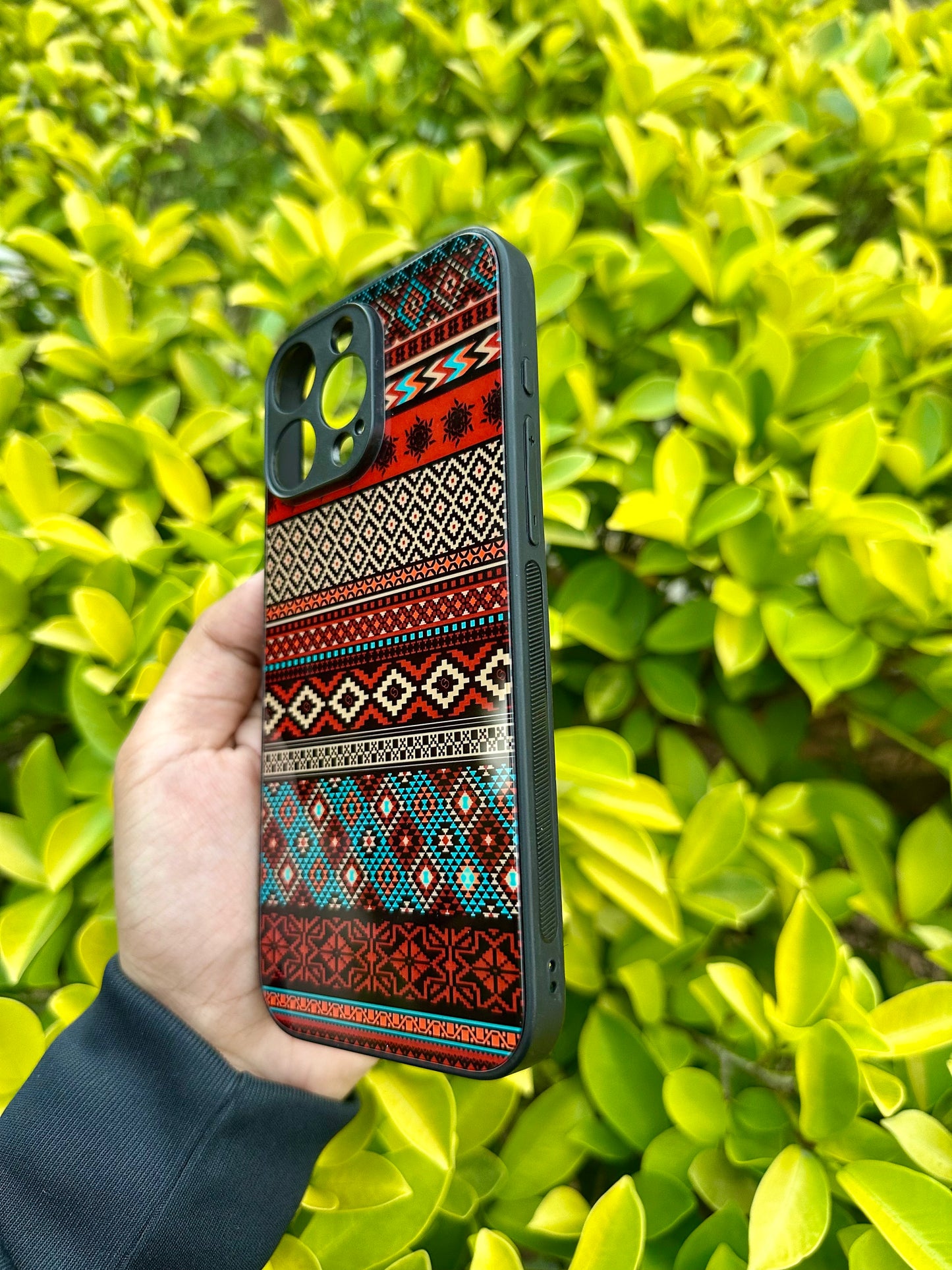 Ethnic Tribal Glass Case