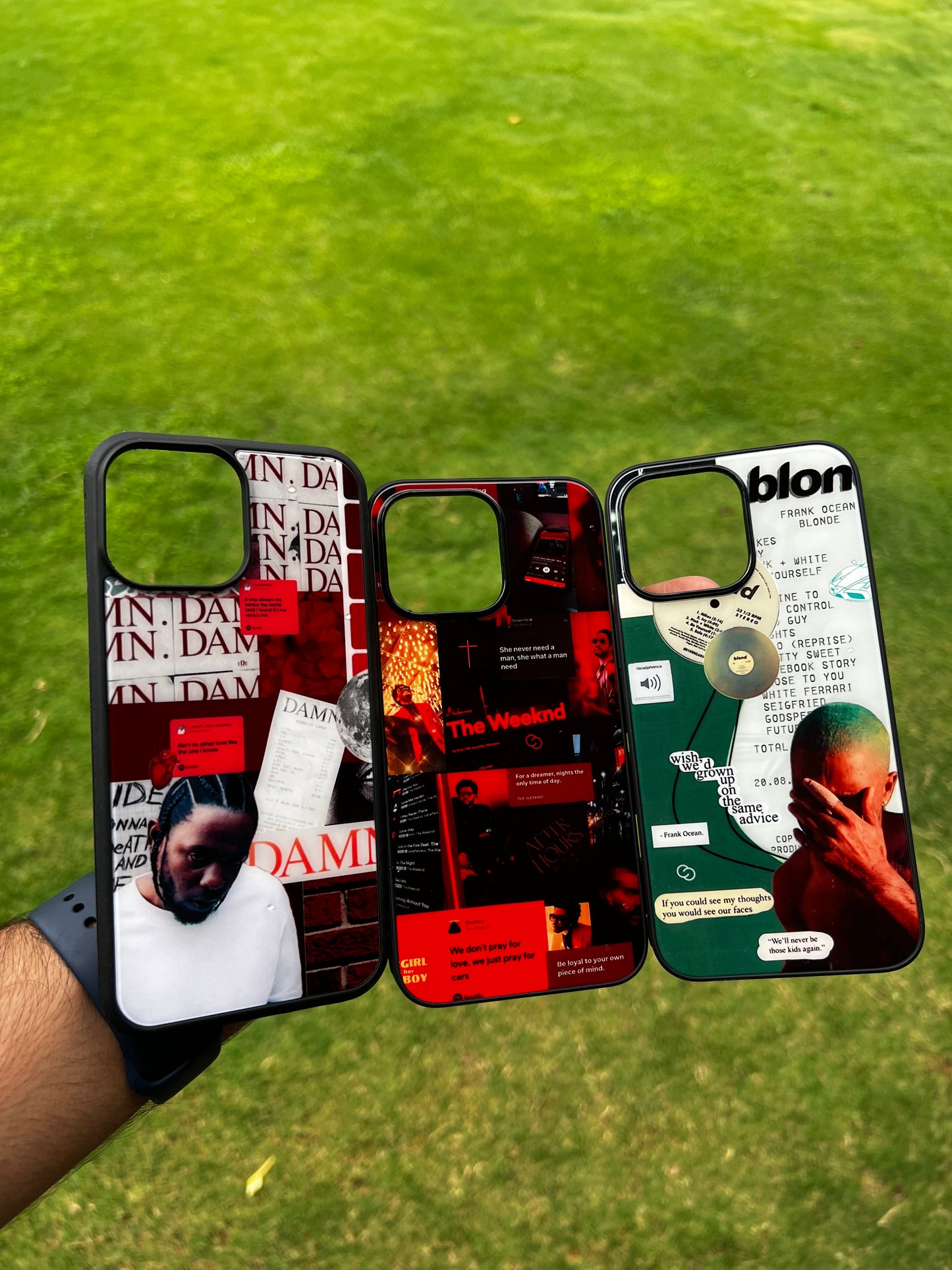 Frank Ocean Vinyl Collage Glass Case