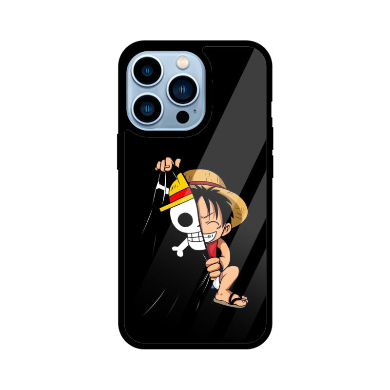 Luffy Peek-A-Boo Glass Case