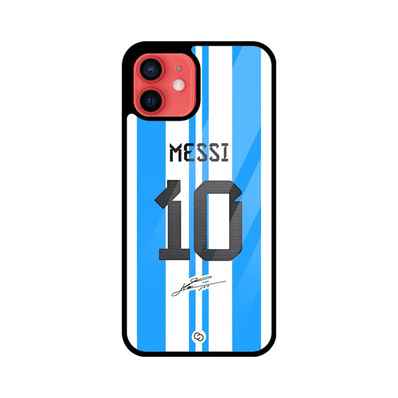 Messi 10 Jersey Glass Case