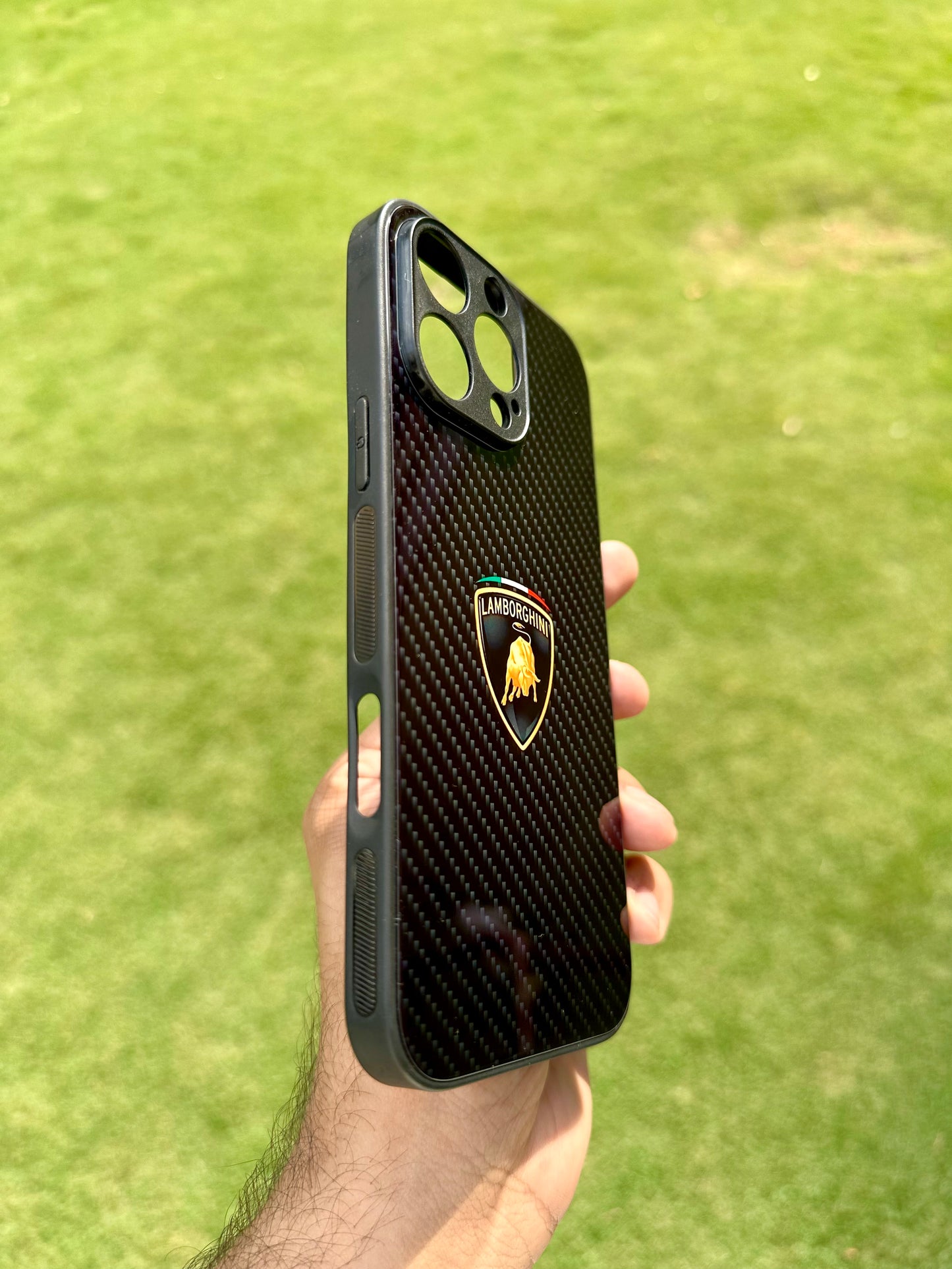 Lamborghini Carbon Fiber Glass Case