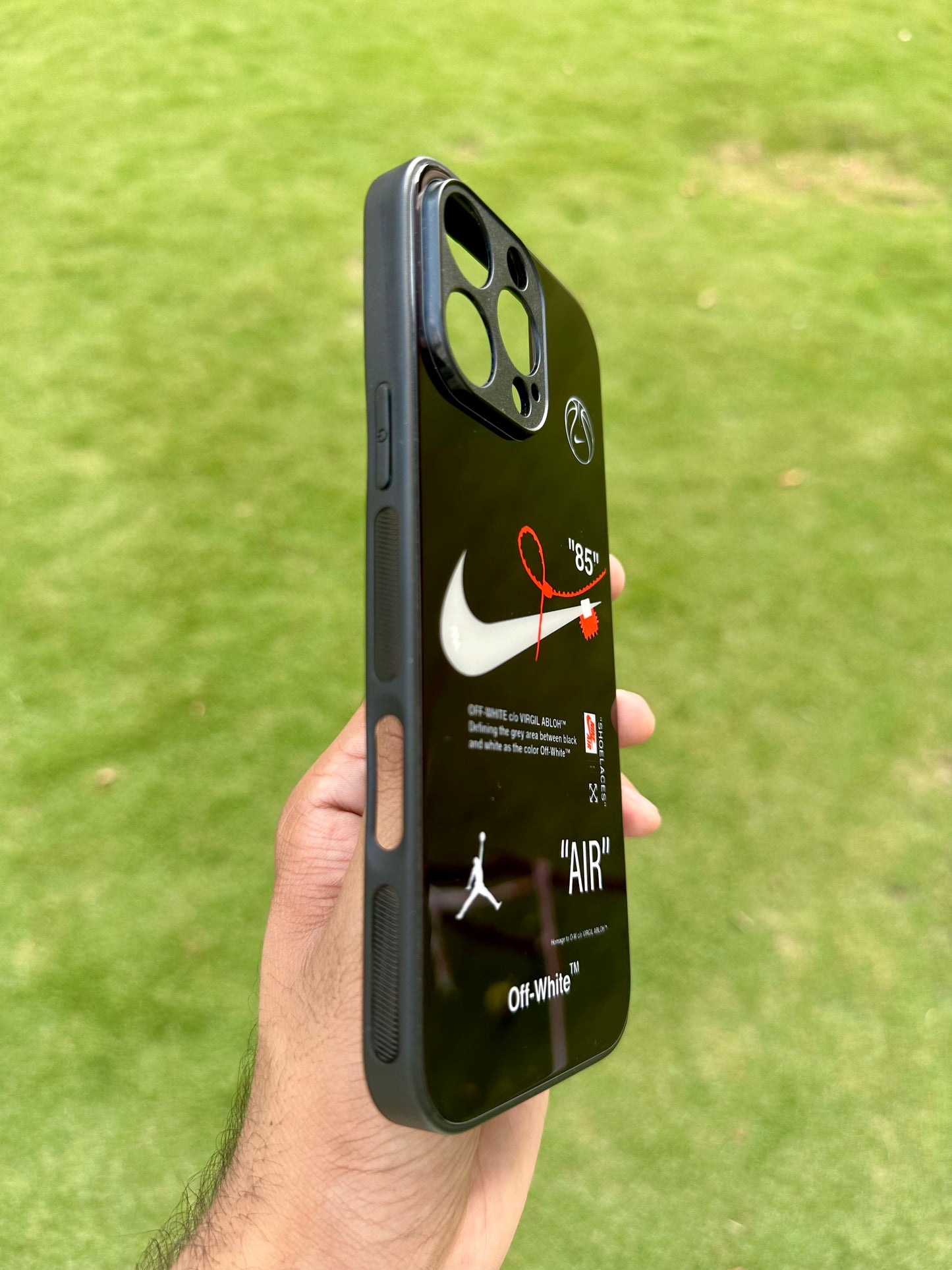 Off White Jordan Nike Glass Case