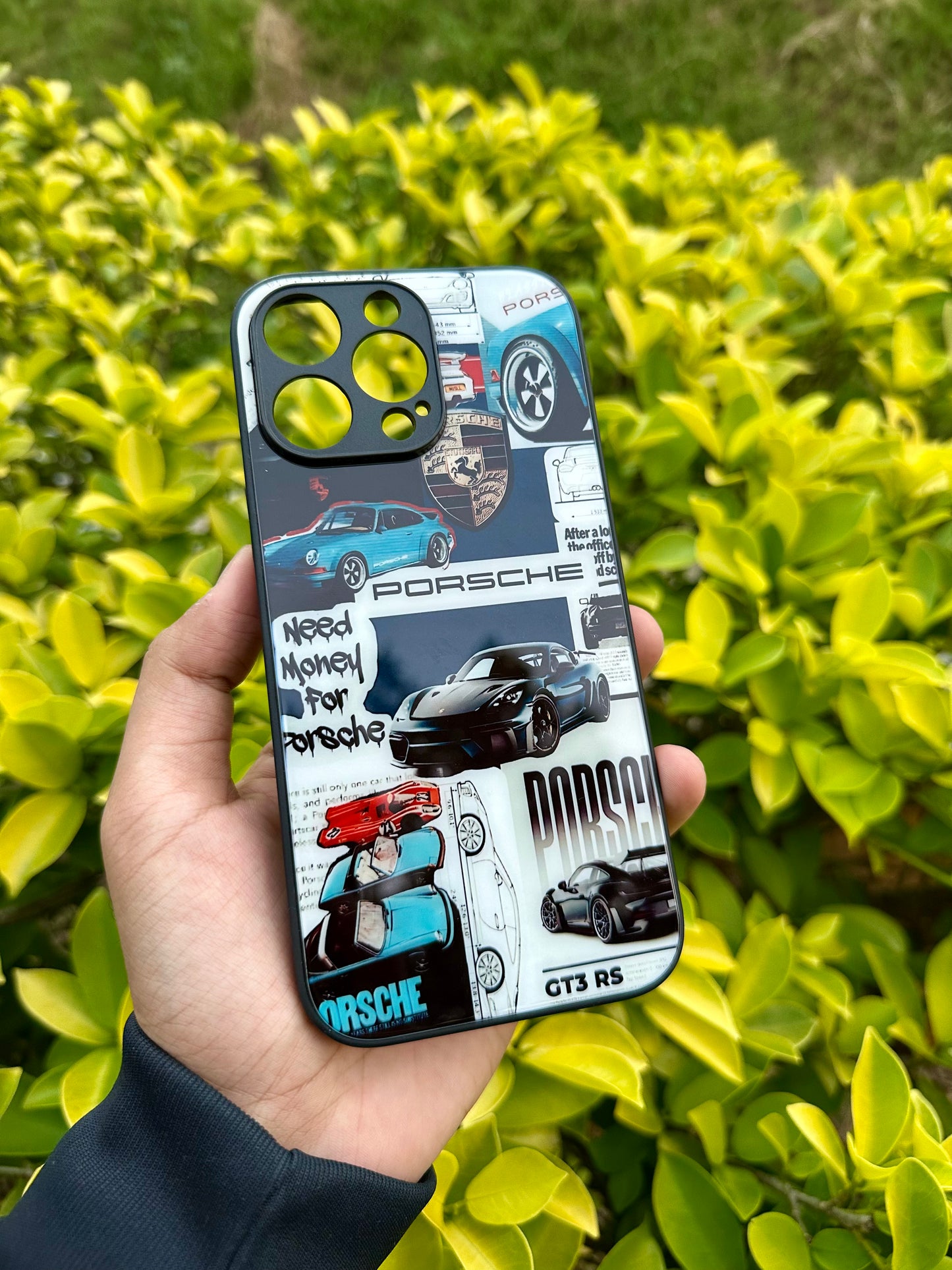 The Porsche Blueprint Glass Case