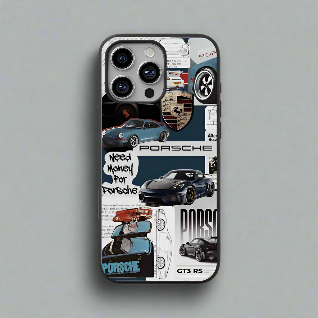 The Porsche Blueprint Glass Case