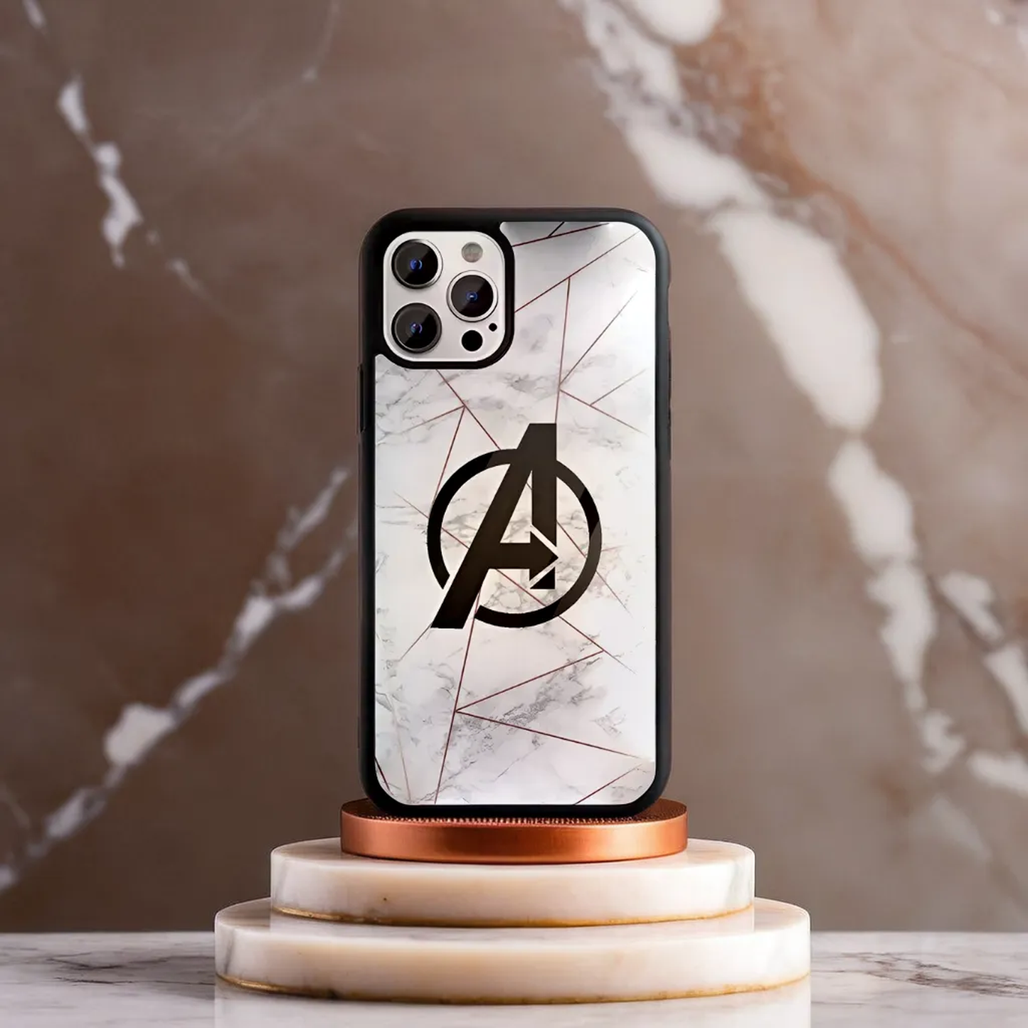 Avengers Marble Elegance Glass Case