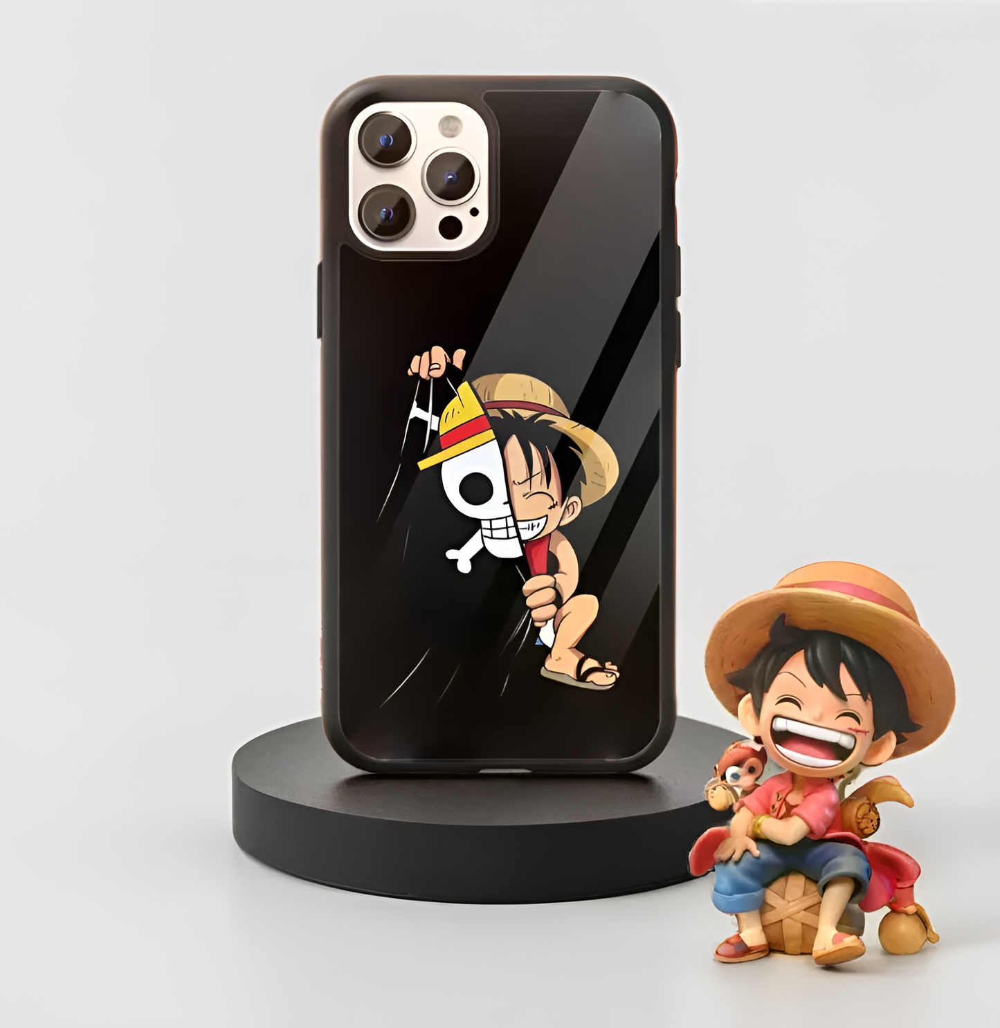 Luffy Peek-A-Boo Glass Case