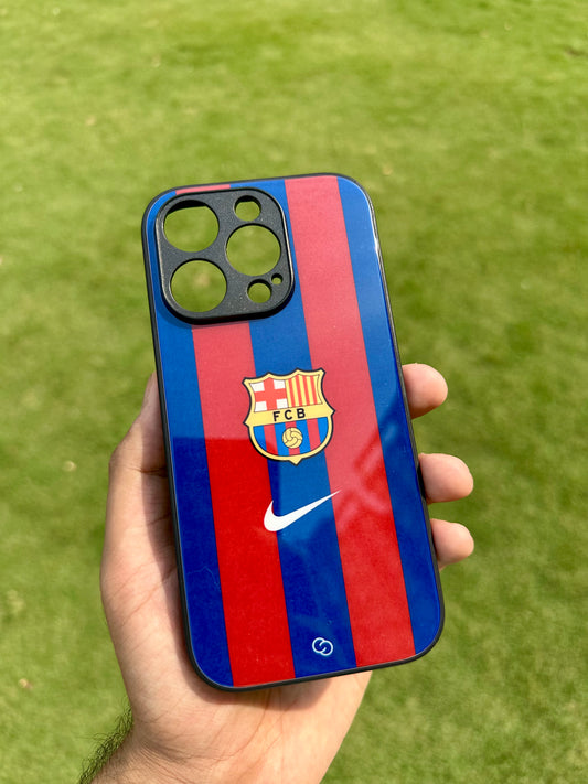 FC Barcelona Stripes Glass Case