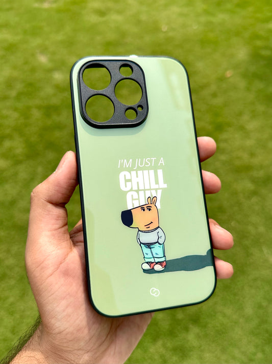 Chill Guy Glass Case