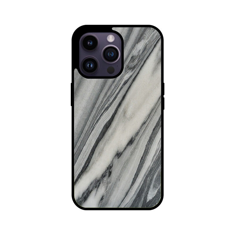 Premium Grey Marble Glass Case