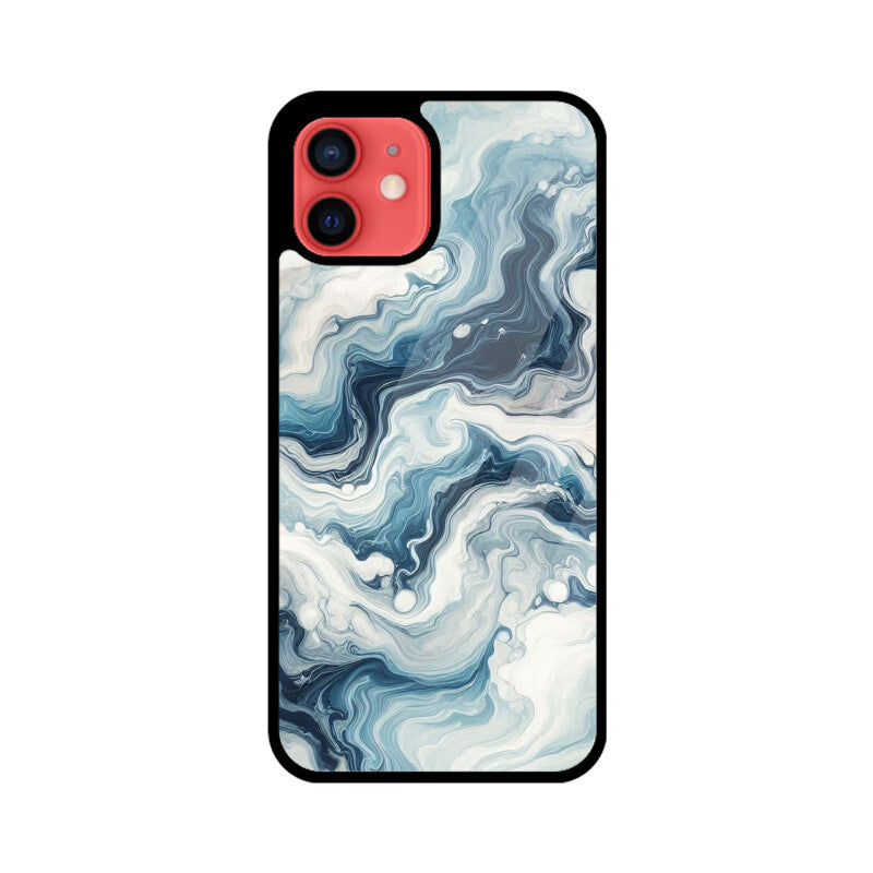 Premium Blue Marble Glass Case