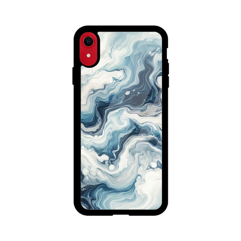 Premium Blue Marble Glass Case