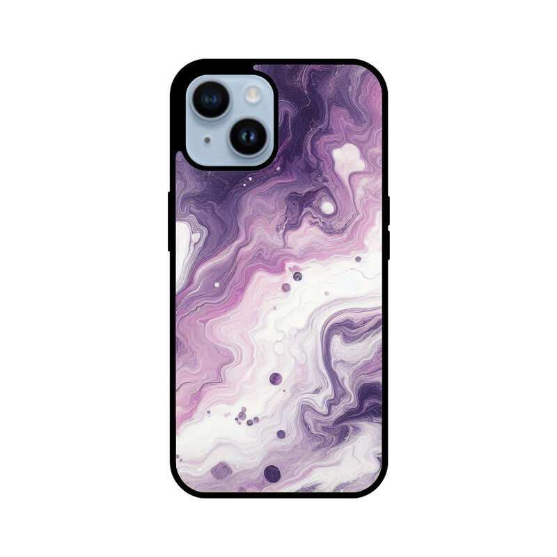 Premium Purple Marble Glass Case