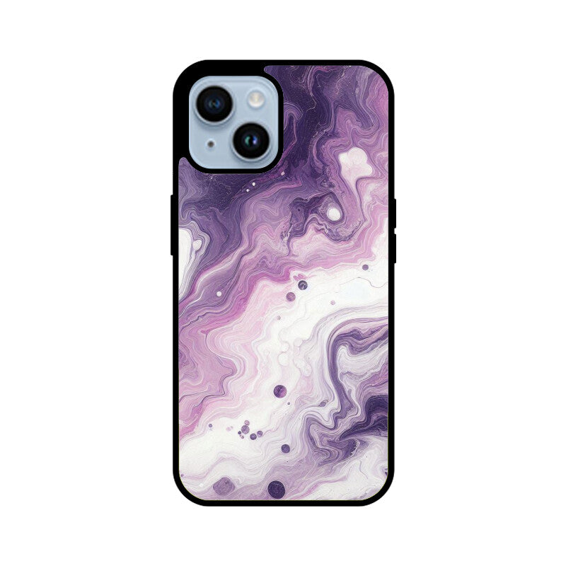 Premium Purple Marble Glass Case