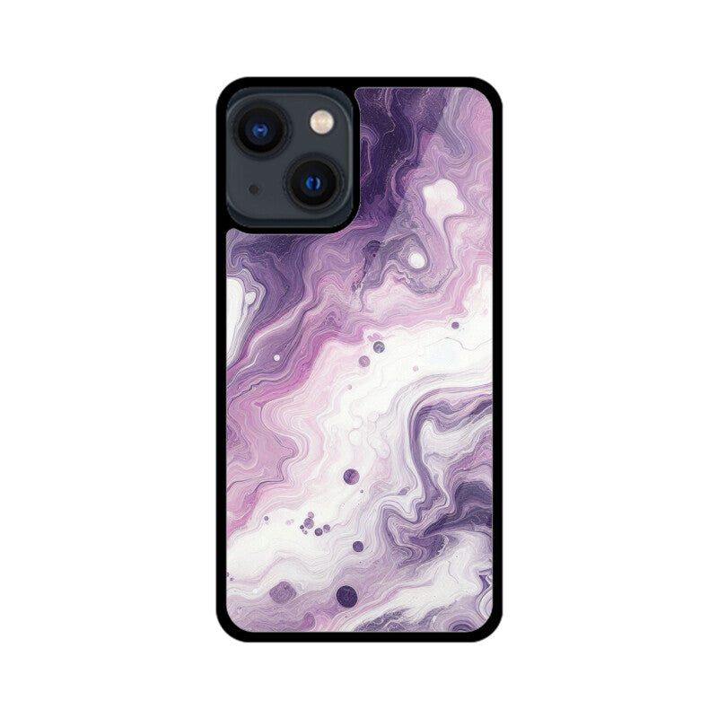 Premium Purple Marble Glass Case