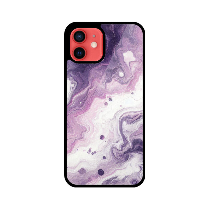 Premium Purple Marble Glass Case