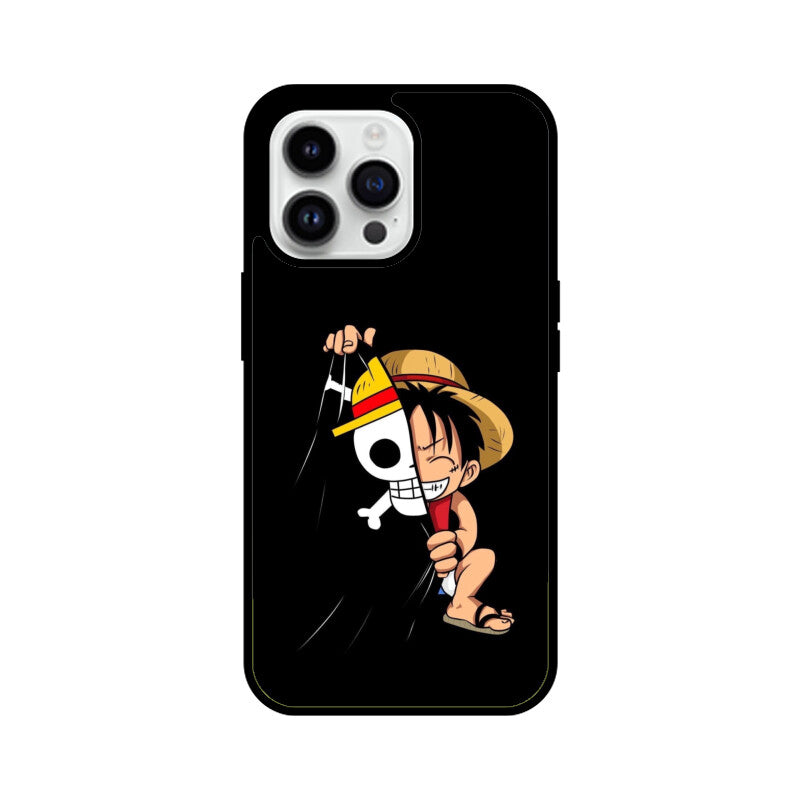 Luffy Peek-A-Boo Glass Case