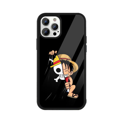 Luffy Peek-A-Boo Glass Case