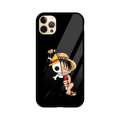 Luffy Peek-A-Boo Glass Case