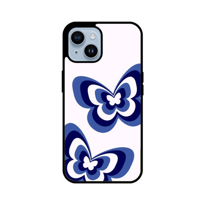 Butterfly Bliss Blue Glass Case