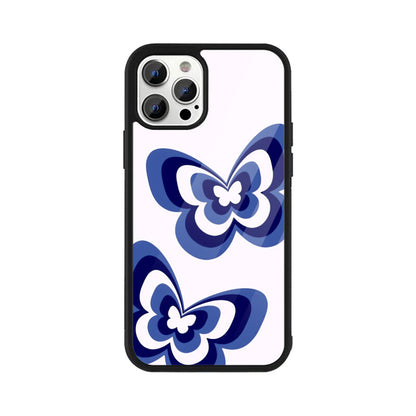 Butterfly Bliss Blue Glass Case