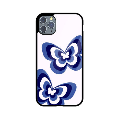 Butterfly Bliss Blue Glass Case