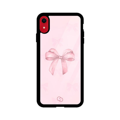 Blush Bow Elegance Glass Case