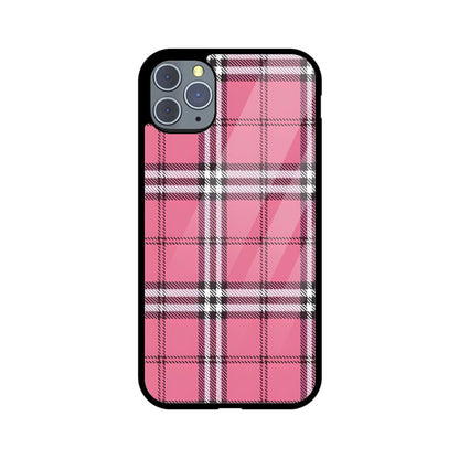 Rosy Tartan Chic Glass Case