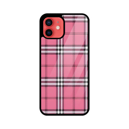 Rosy Tartan Chic Glass Case