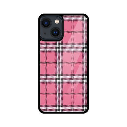 Rosy Tartan Chic Glass Case