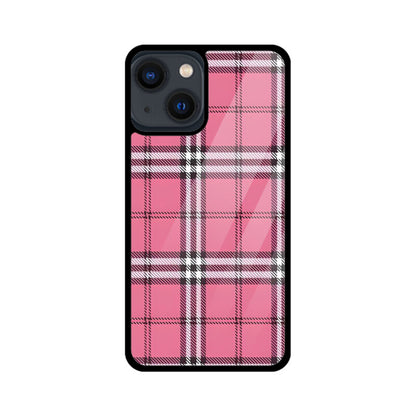 Rosy Tartan Chic Glass Case