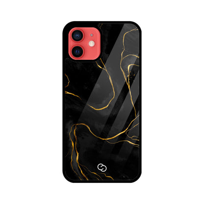 Premium Black Marble Glass Case