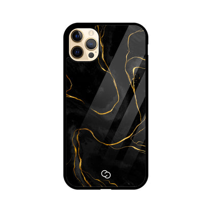 Premium Black Marble Glass Case