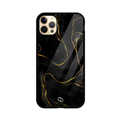 Premium Black Marble Glass Case