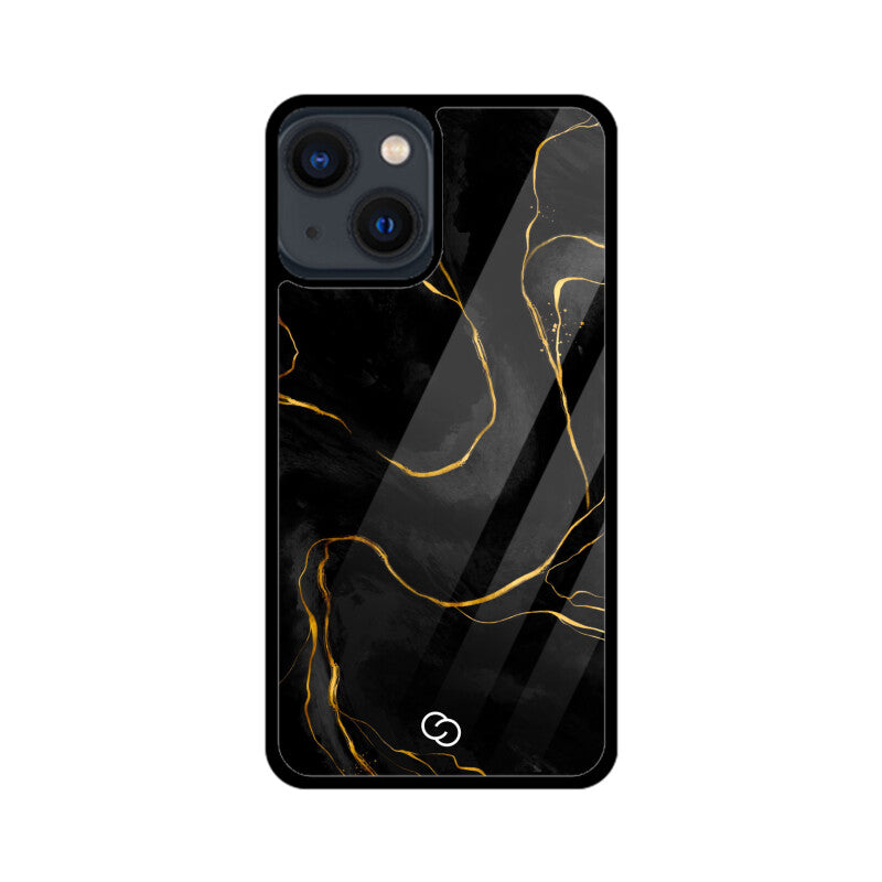 Premium Black Marble Glass Case