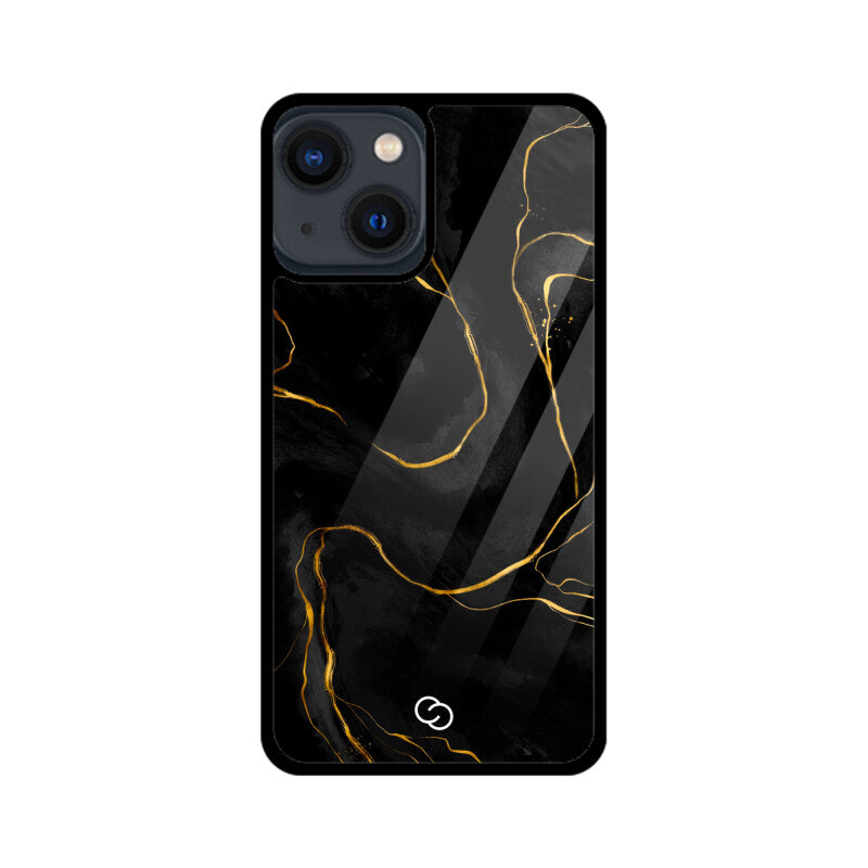 Premium Black Marble Glass Case