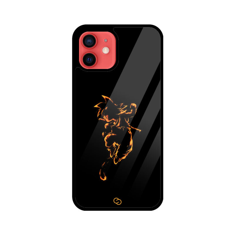 Fiery Saiyan Spirit Glass Case