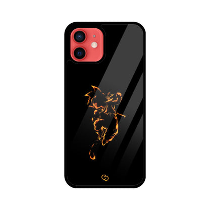 Fiery Saiyan Spirit Glass Case