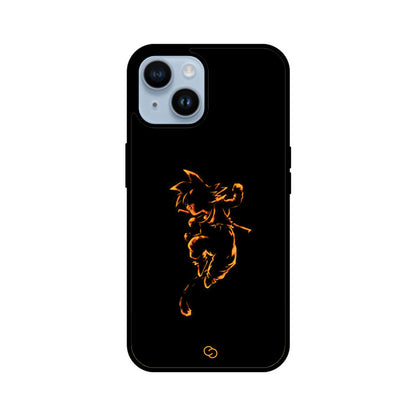 Fiery Saiyan Spirit Glass Case