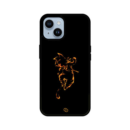 Fiery Saiyan Spirit Glass Case