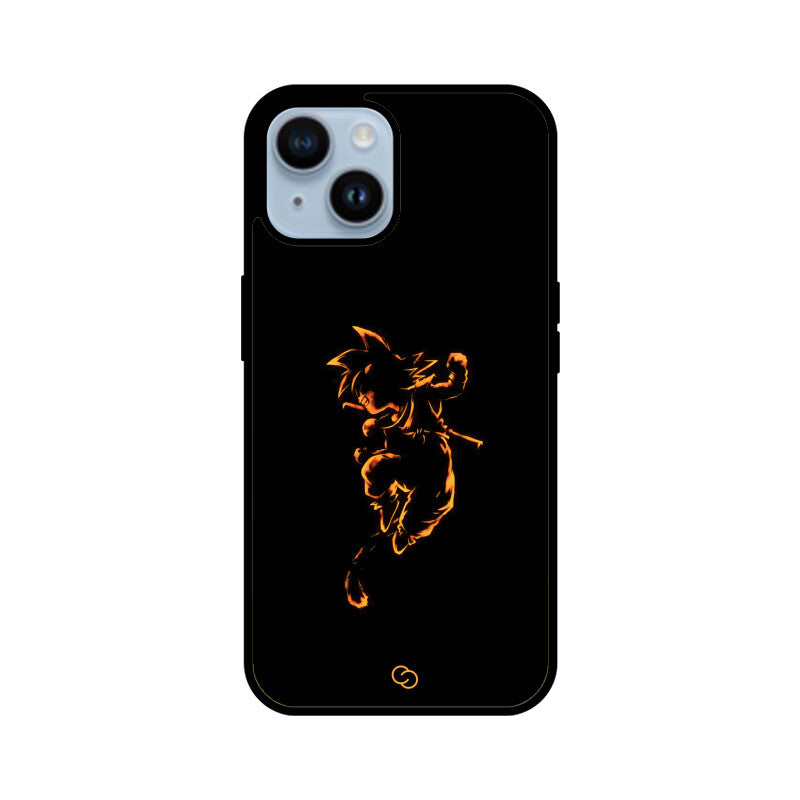 Fiery Saiyan Spirit Glass Case