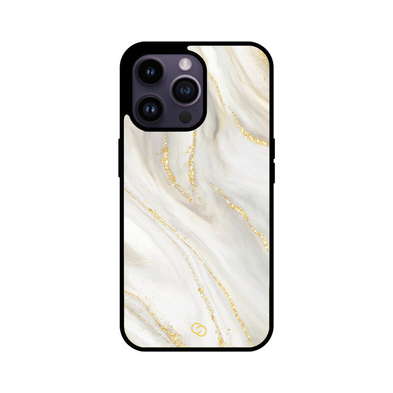 Premium White Marble Glass Case