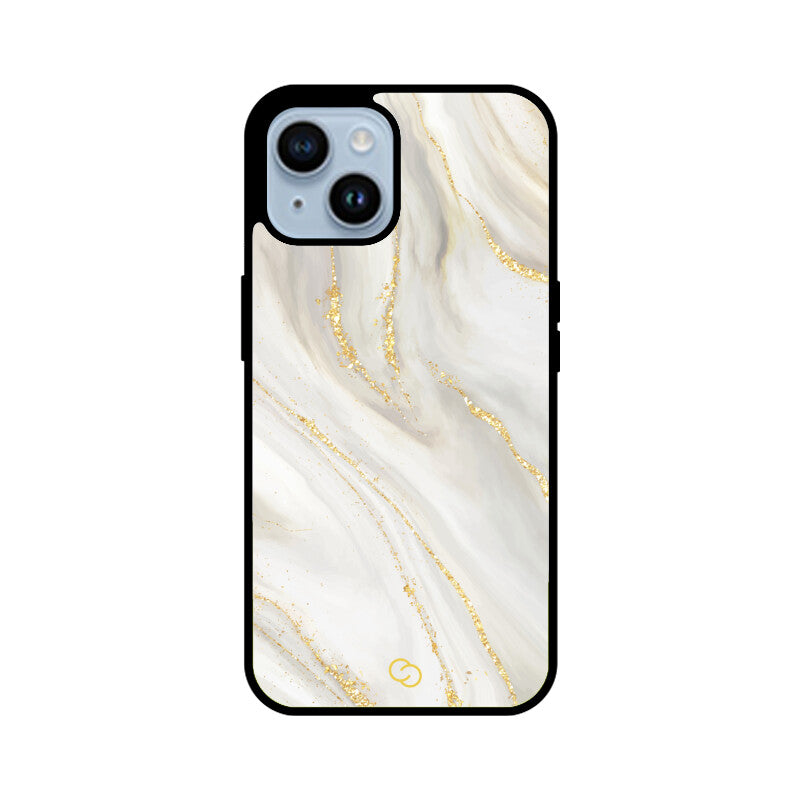 Premium White Marble Glass Case