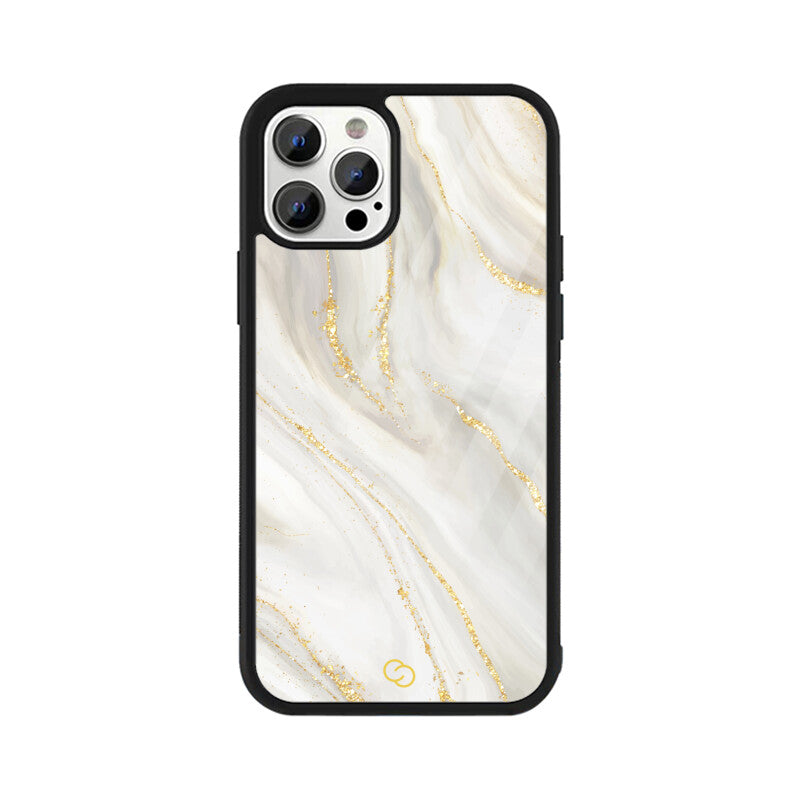 Premium White Marble Glass Case