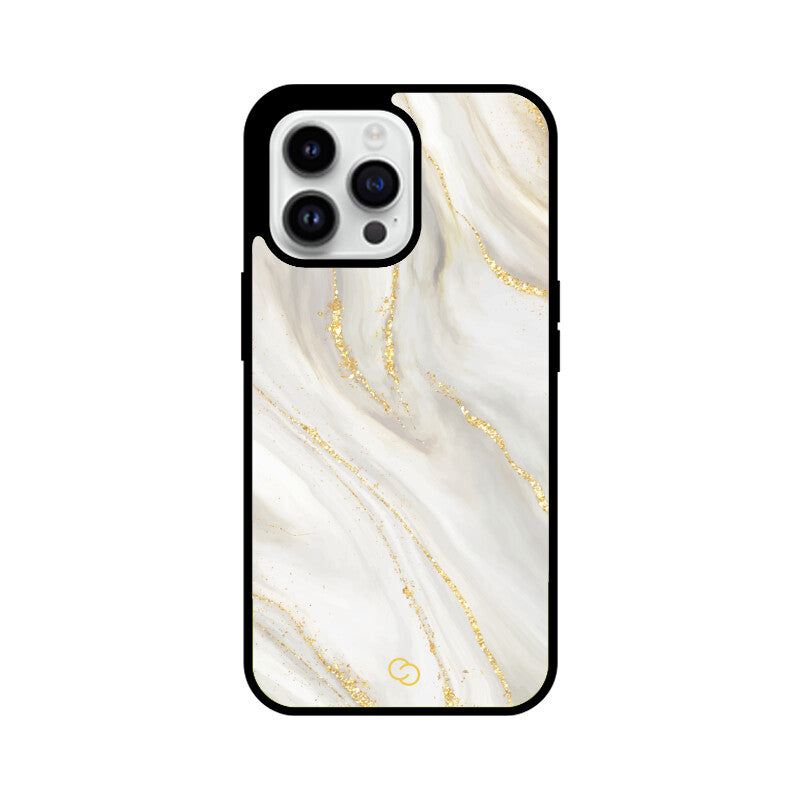 Premium White Marble Glass Case