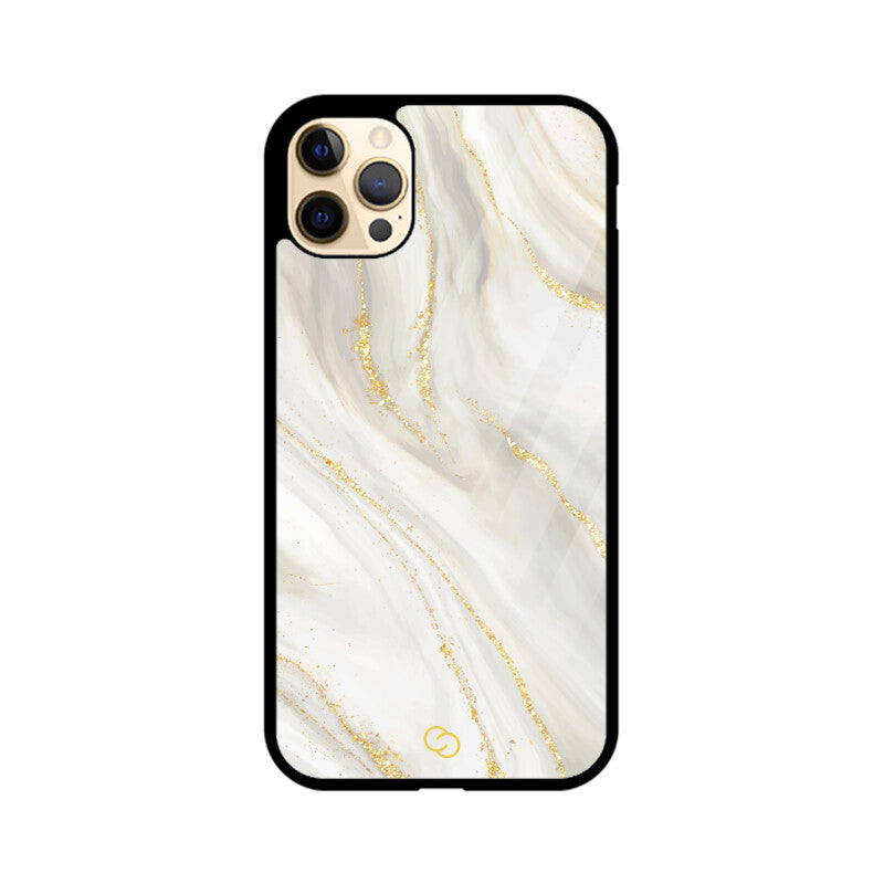 Premium White Marble Glass Case